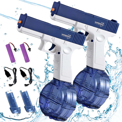 Electric Water Gun Rechargeable Automatic & Manual Spray Gun Capacity Range up to 32 FT Range for Adults & Kids